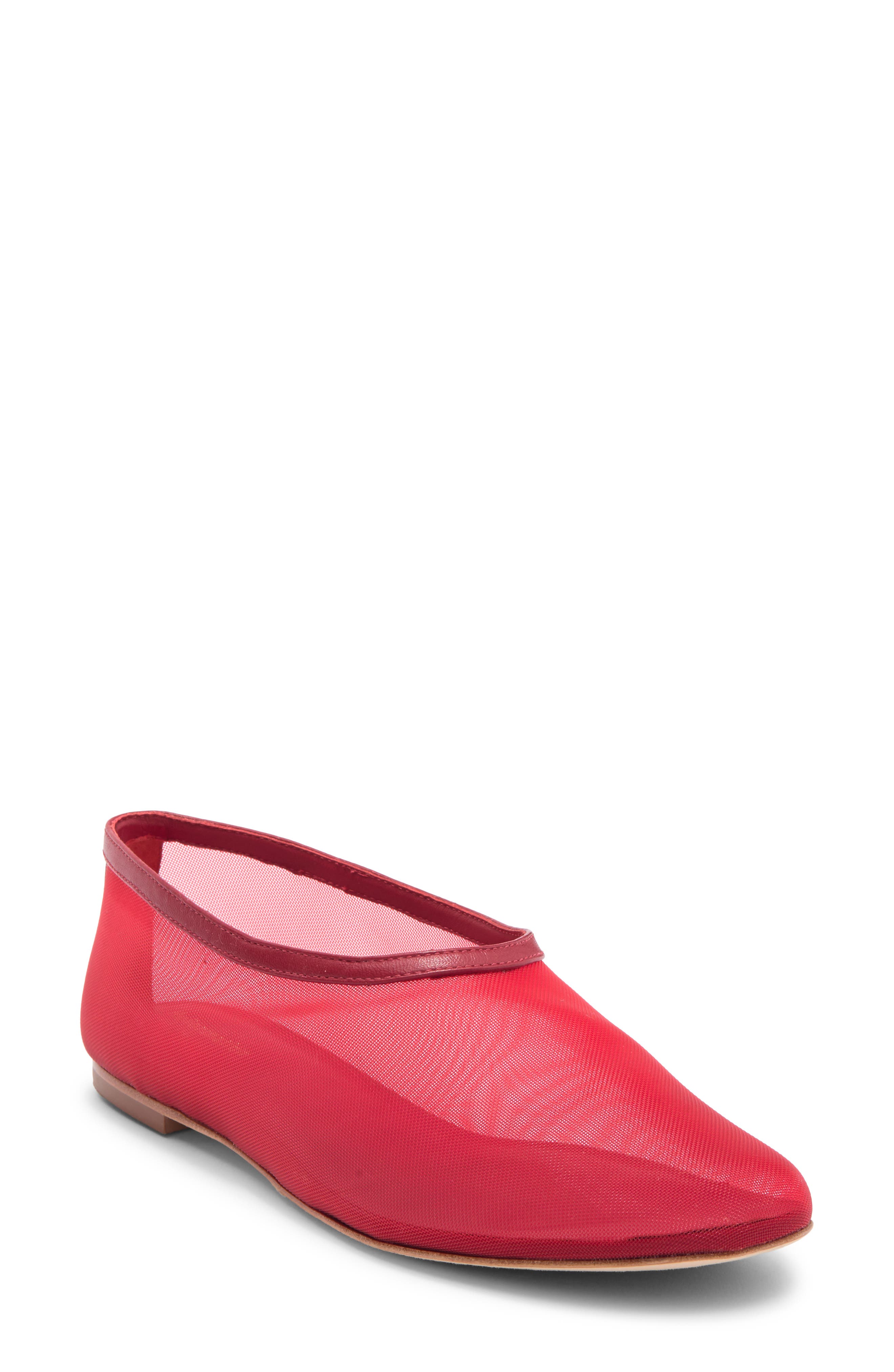Britt Mesh Ballet Flat, Main, color, LIPSTICK MESH