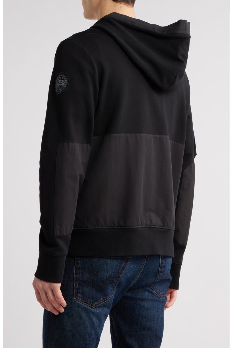 Ferris Organic Cotton Zip Hoodie, Alternate, color, BLACK