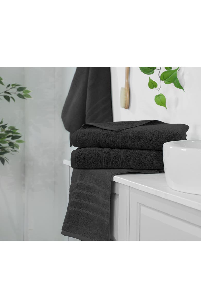 Martex Ultimate 2-Pack Bath Towel Set, Alternate, color, Black