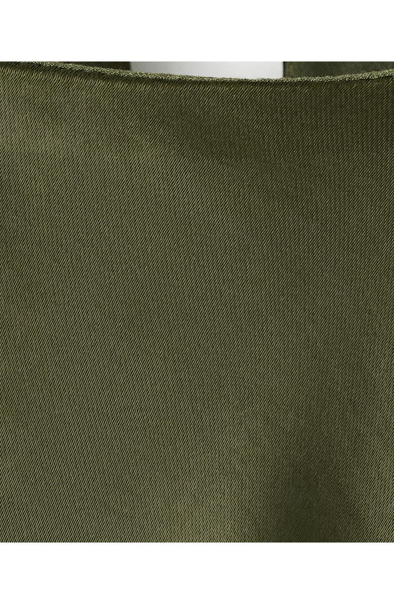 MANGO Sleeveless Satin Maxi Dress, Alternate, color, Green