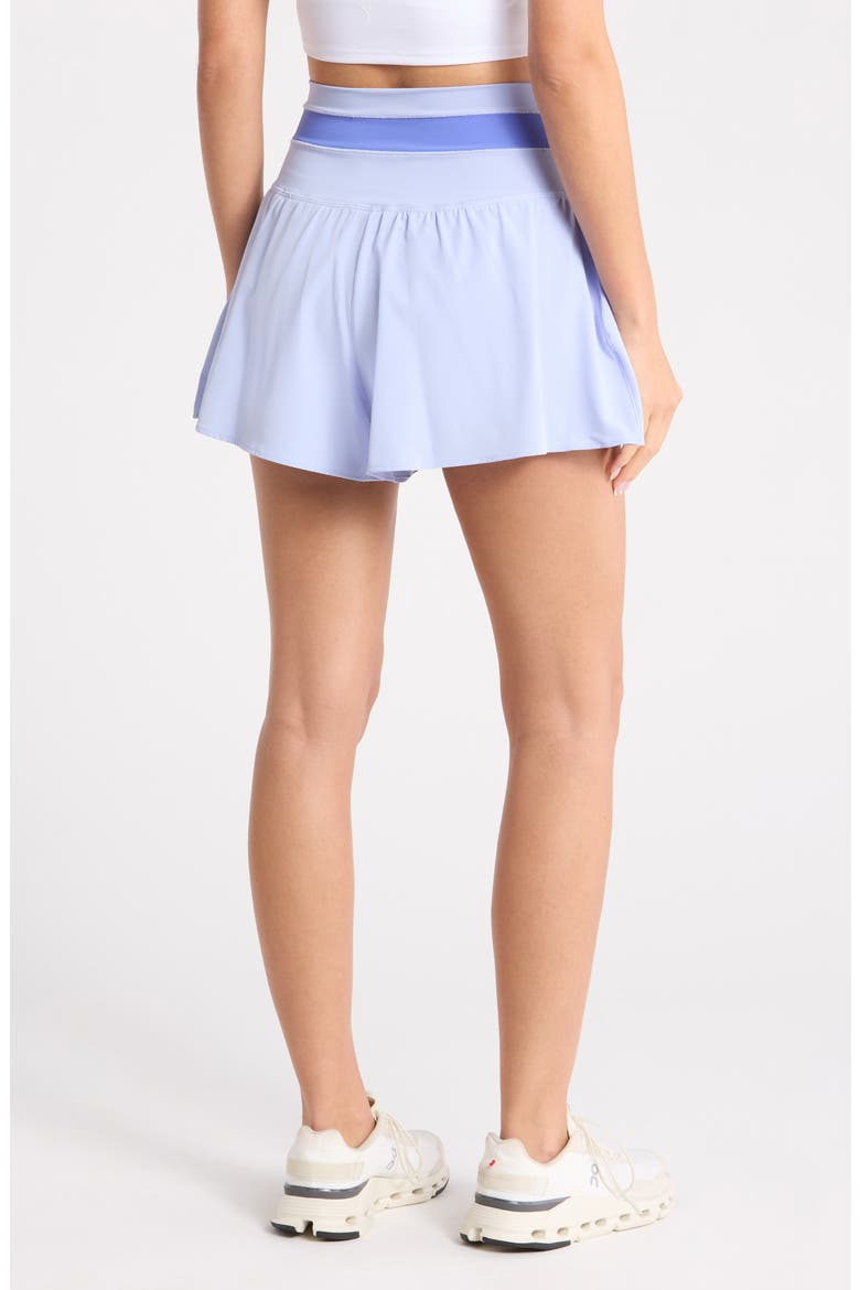 Lux Fiona Lightstreme Hybrid Crossover Waist Shorts, Alternate, color, LAVENDER HORIZON