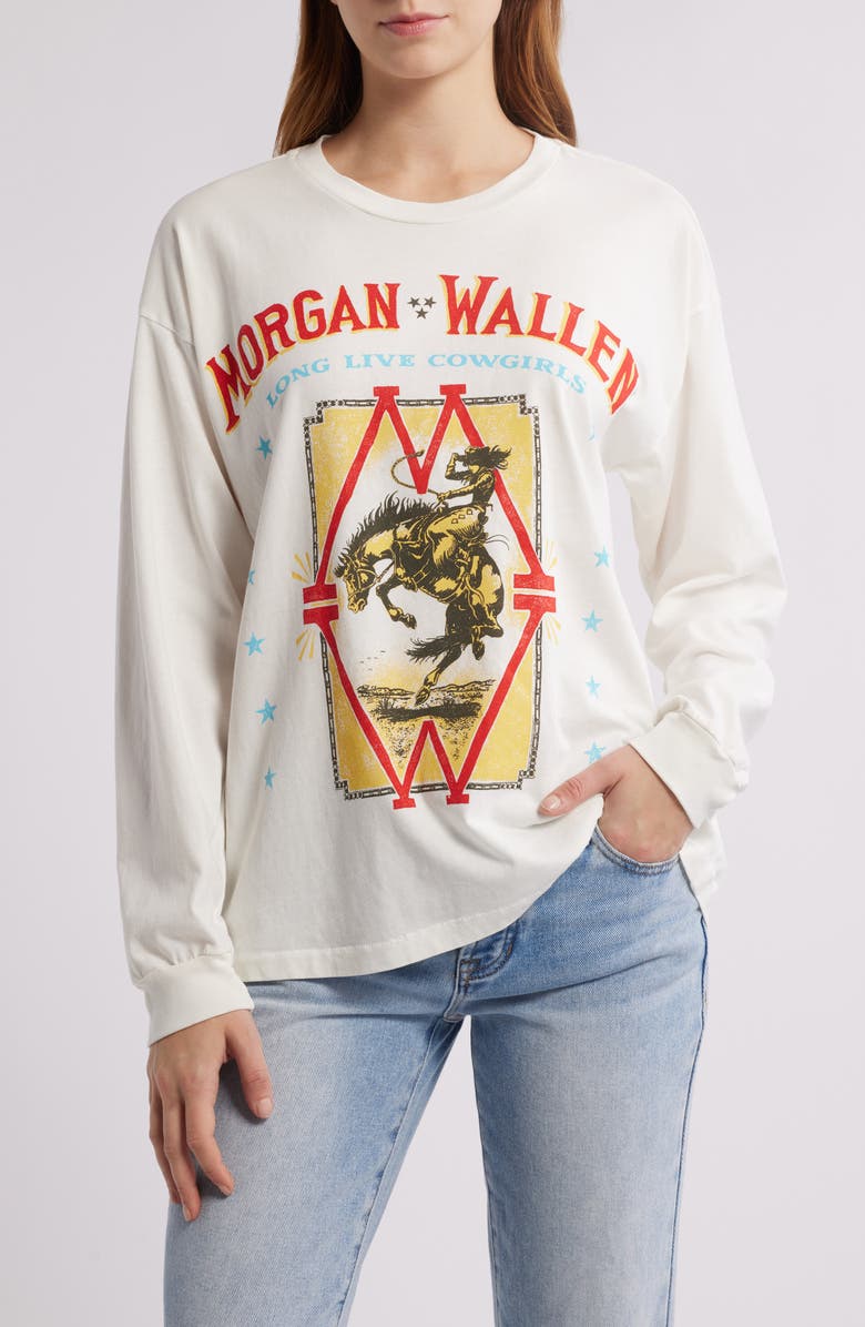 Daydreamer Morgan Wallen Long Sleeve Cotton Graphic T-Shirt, Main, color,