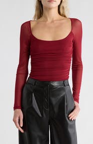 AFRM LOS ANGELES Archie Ruched Long Sleeve Top