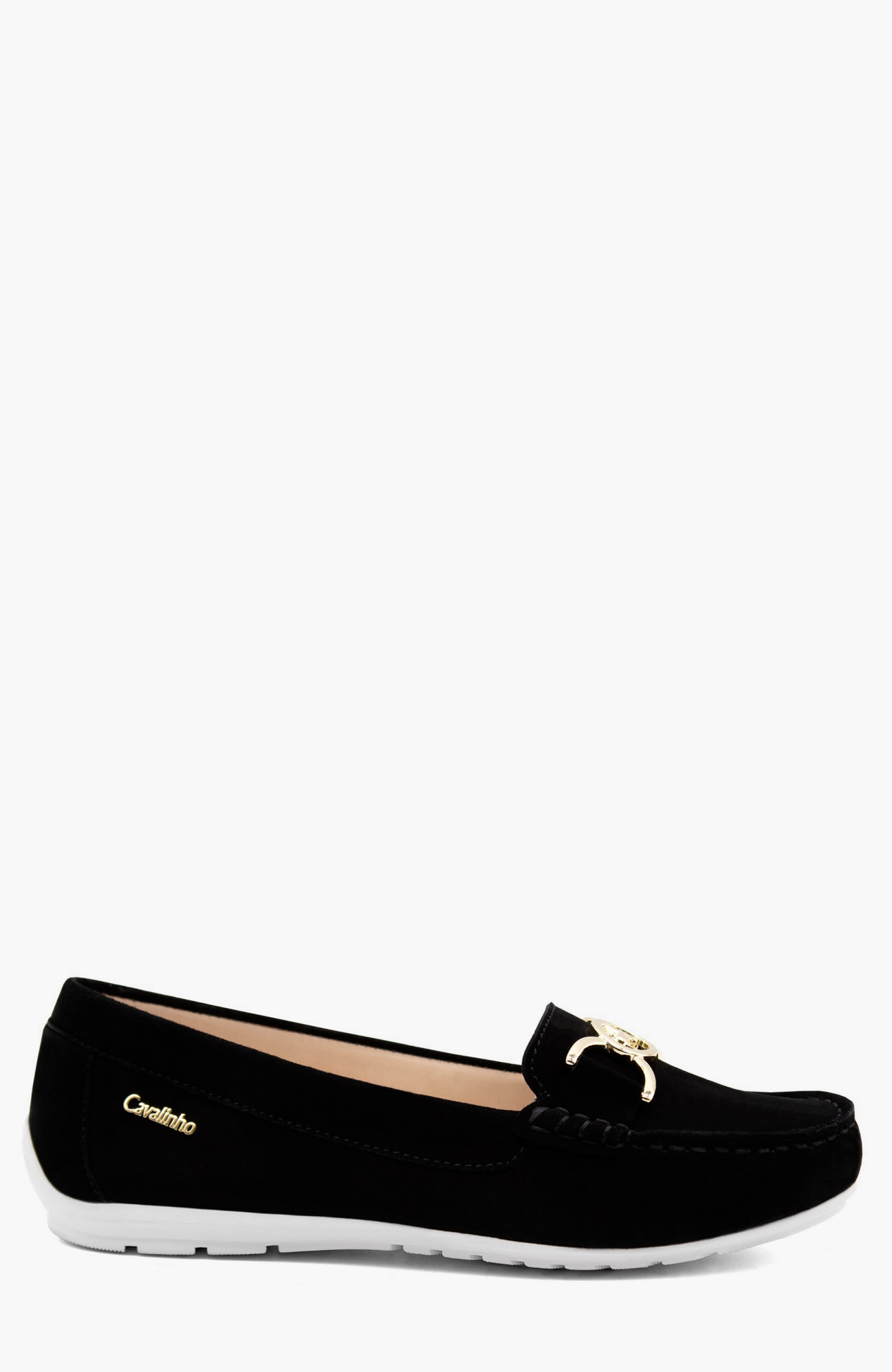 Belle Suede Loafers, Main, color, Black