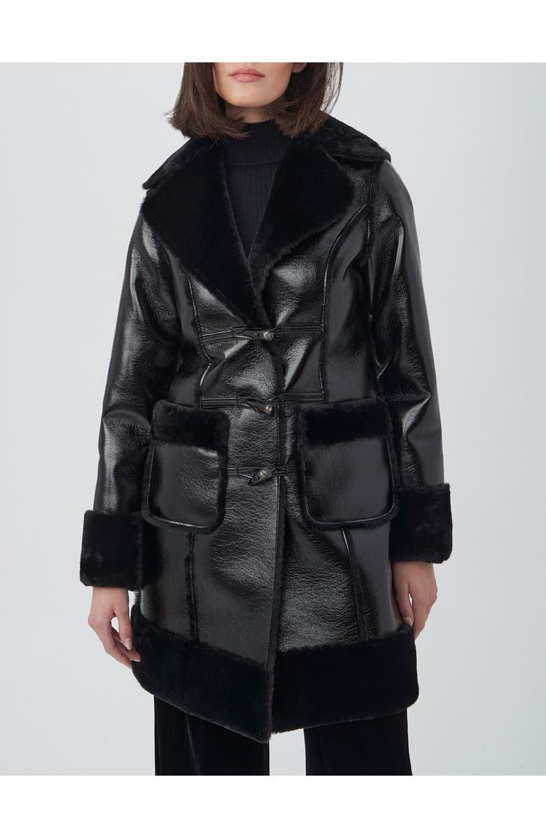 Trina Turk Prisley Coat, Main, color, Black