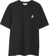 JW Anderson Anchor Logo Embroidered Cotton T-Shirt