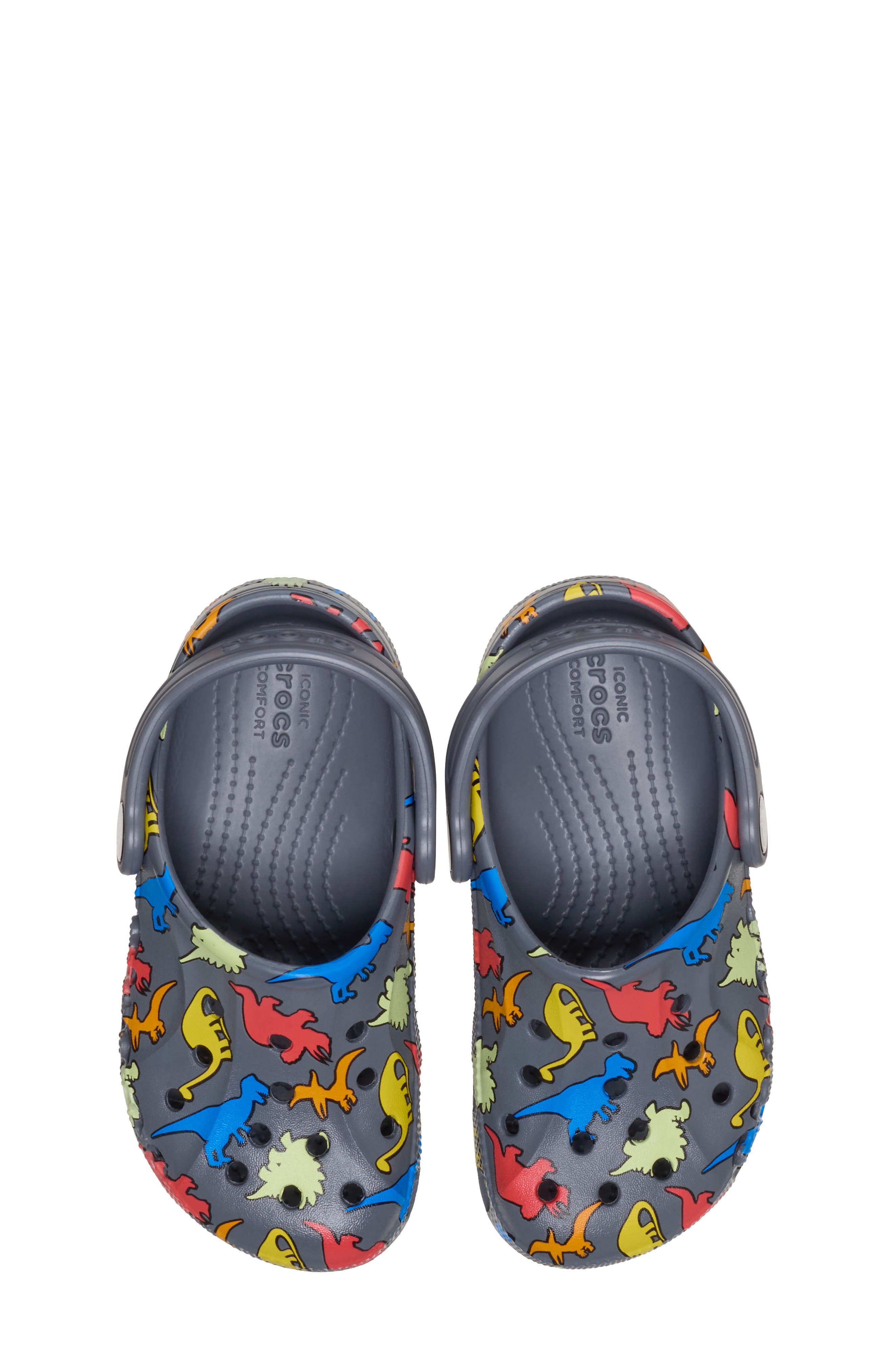 CROCS Kids' Baya Print Clog, Alternate, color, Charcoal Multi