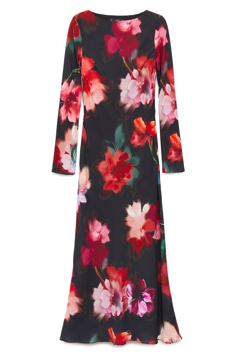 Allegra Long Sleeve Dress, Alternate, color, BLACK