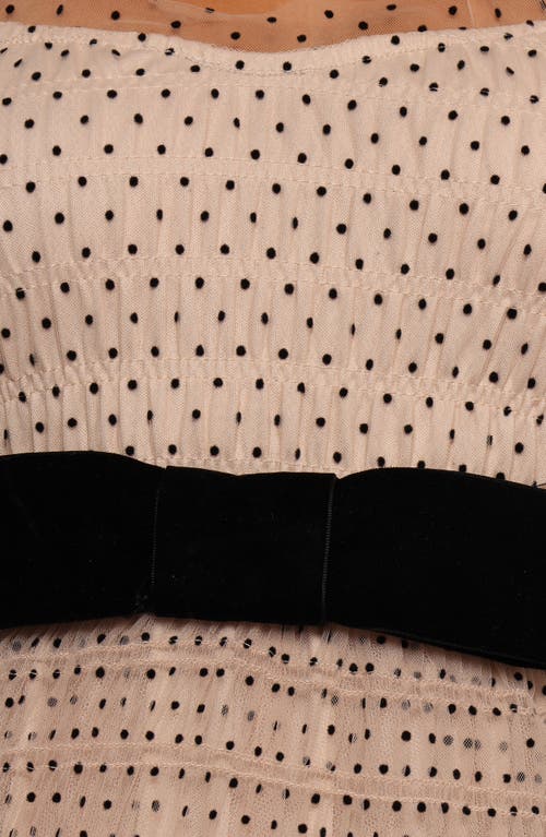 Petal And Pup Petal & Pup Bryn Polka Dot Belted Puff Sleeve Maxi Dress In Brown