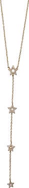 Argento Vivo Sterling Silver Cubic Zirconia Pavé Star Charms Y-Necklace