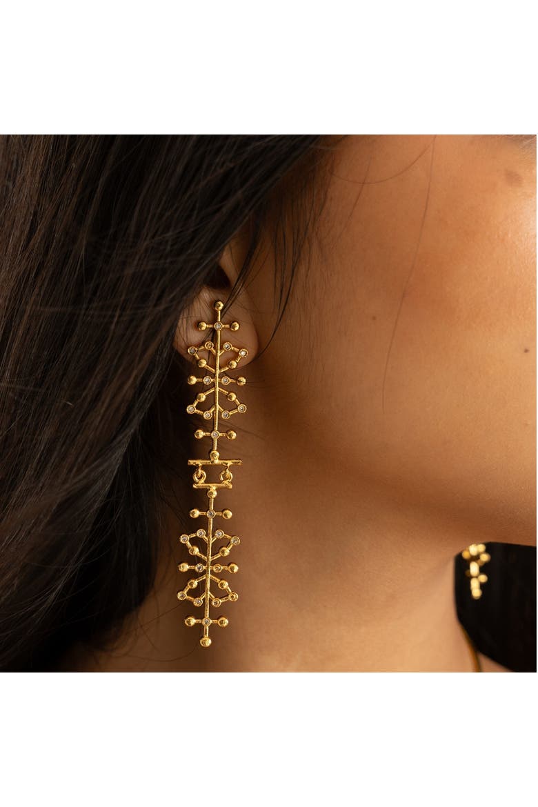 AURO EARRINGS, Alternate, color, Gold Plated