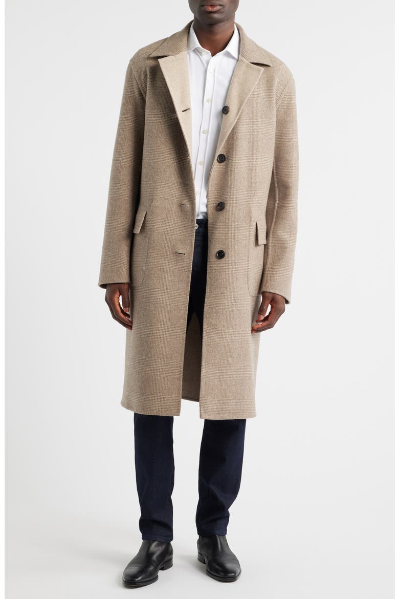 Reversible Virgin Wool & Cashmere Coat, Alternate, color, OPEN BEIGE