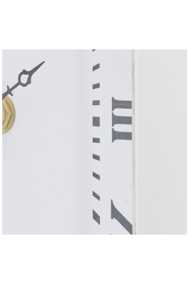 Glam Silver Glass Clock, Alternate, color, SILVER