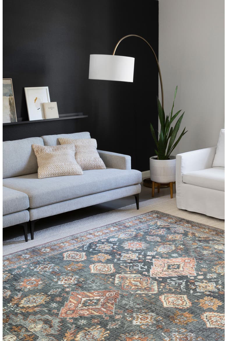 II Skye Collection Rug - Sea/Rust - 7'-6" x 9'-6", Alternate, color, SEA / RUST