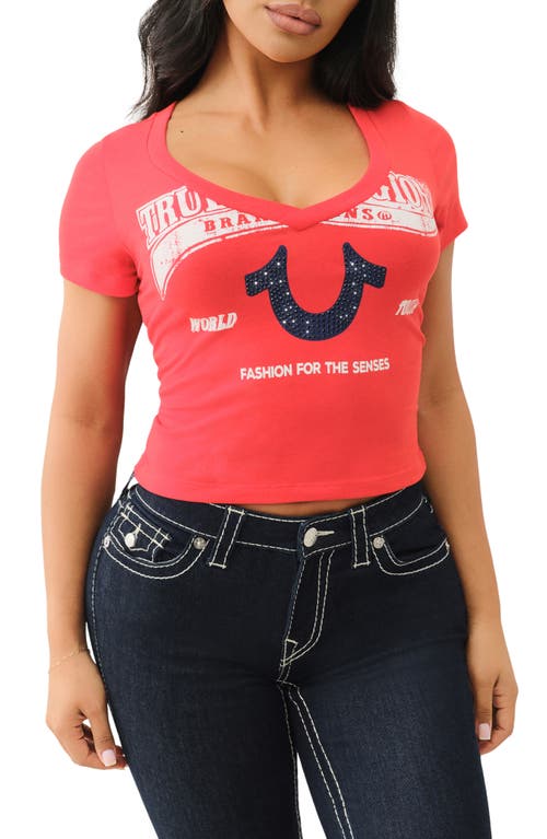 True Religion Embellished Cotton Graphic Baby Tee