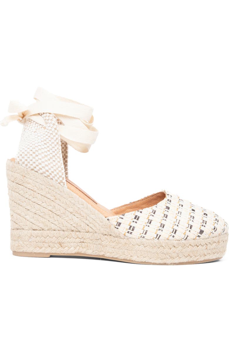 patricia green Lillian Raffia Ankle Wrap Platform Espadrille Sandal, Alternate, color,