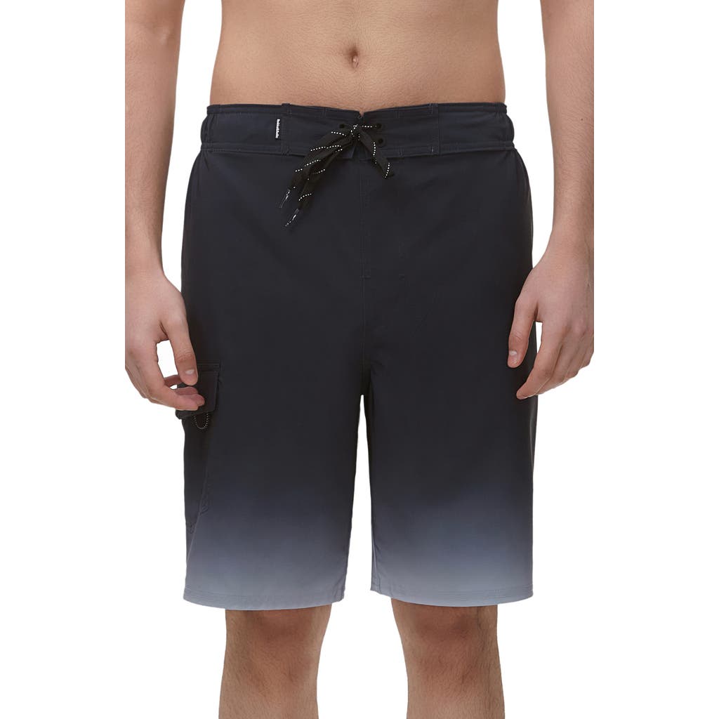 Rokka&rolla 4-way Stretch Performance Board Shorts In Nightfall Gradient