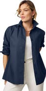 Jessica London Stretch Cotton Oversized Poplin Shirt