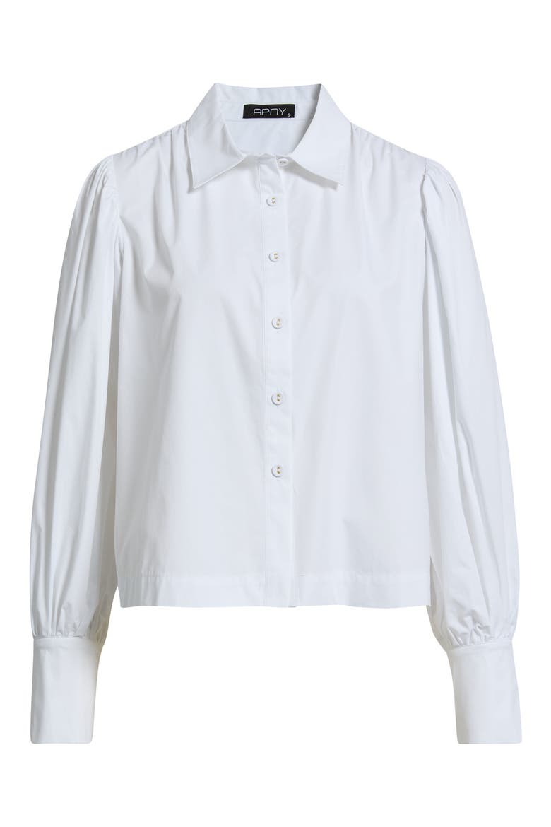 Puff Sleeve Shirt, Alternate, color, WHITE