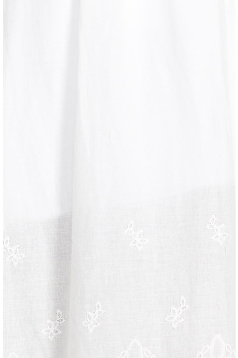 Eyelet Midi Skirt, Alternate, color, WHITE
