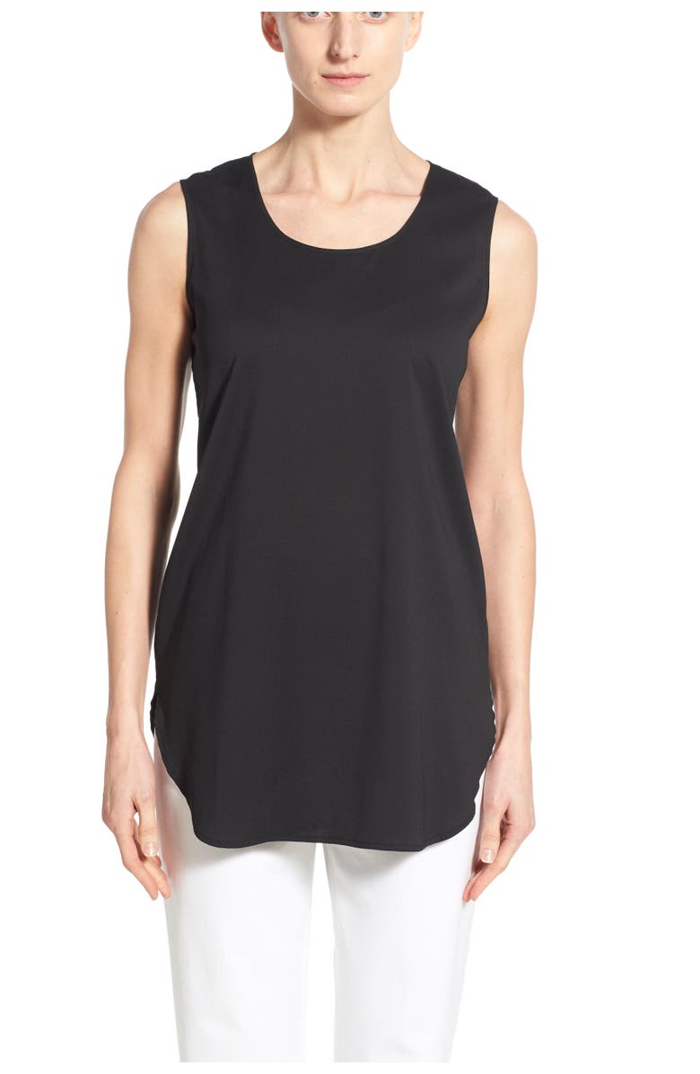 Ming Wang Sleeveless Woven Shell, Alternate, color, 