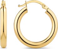 DEVATA 15mm Hoop Earrings in 14K Gold