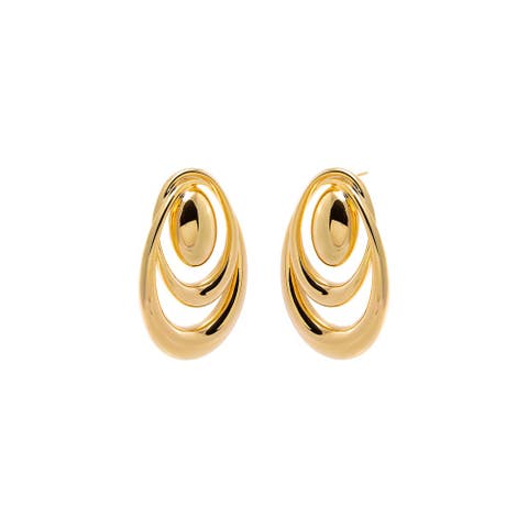 Sculpted Teardrop Stud Earrings