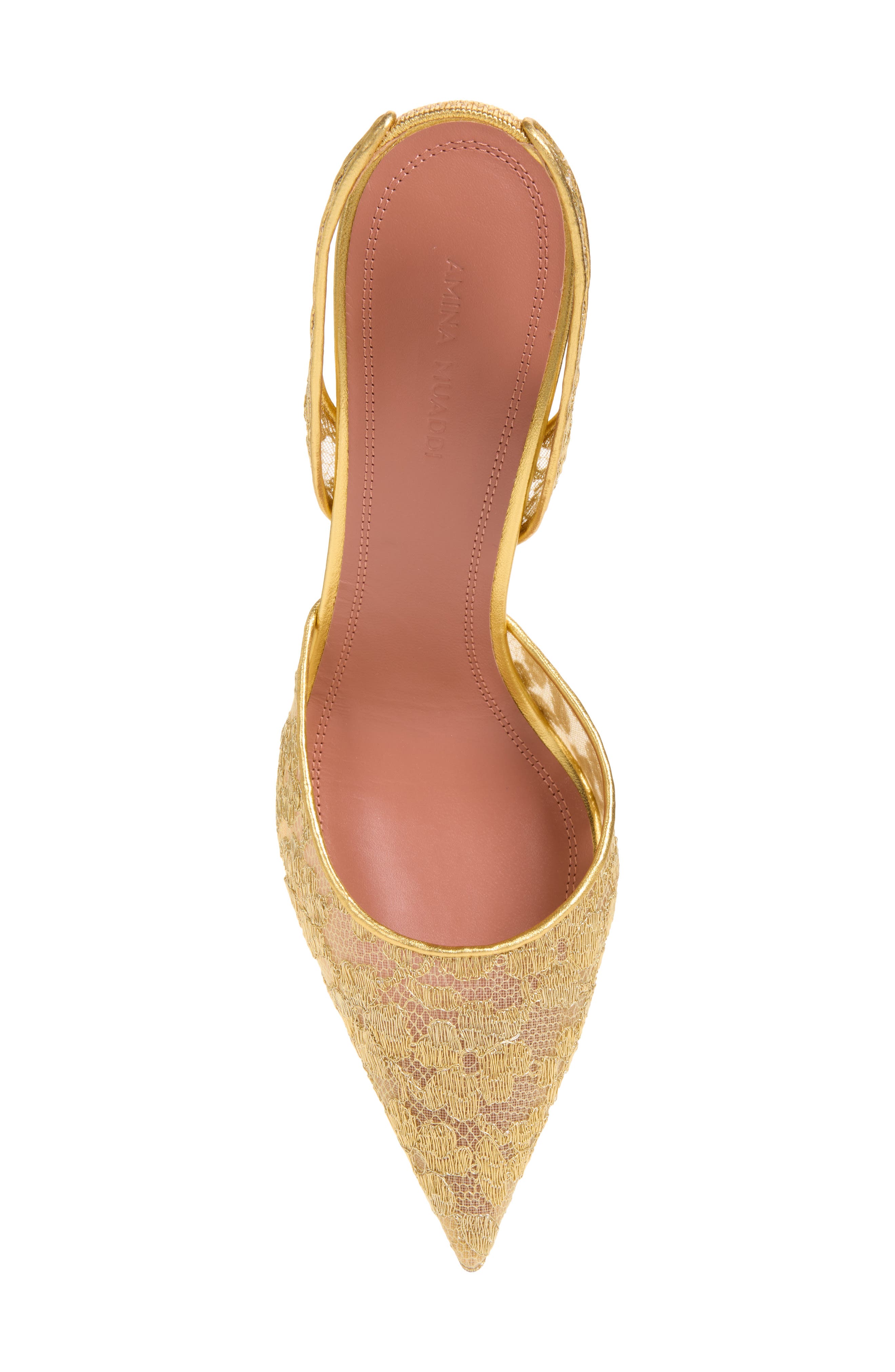 Holli Metallic Lace Slingback Pump, Alternate, color, GOLD LACE GOLD NAPPA