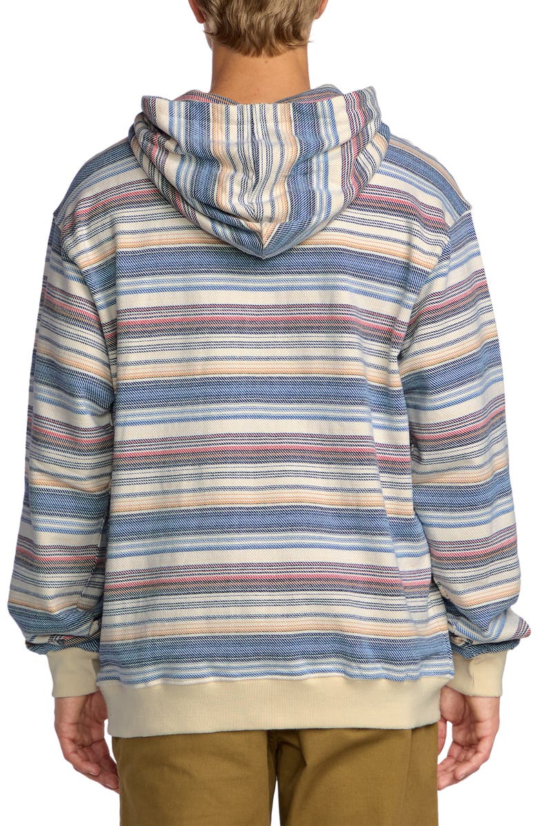 Billabong Rancho Stripe Hooded Pullover, Alternate, color, Brown/ Blue Multi
