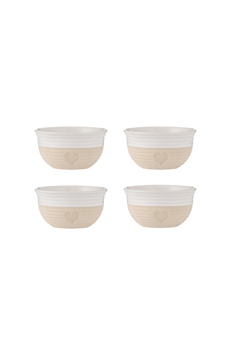MASON CASH Rustic Charm Mini Bowl Set, 4 Stoneware Prep and Snack Bowls, Main, color, Beige
