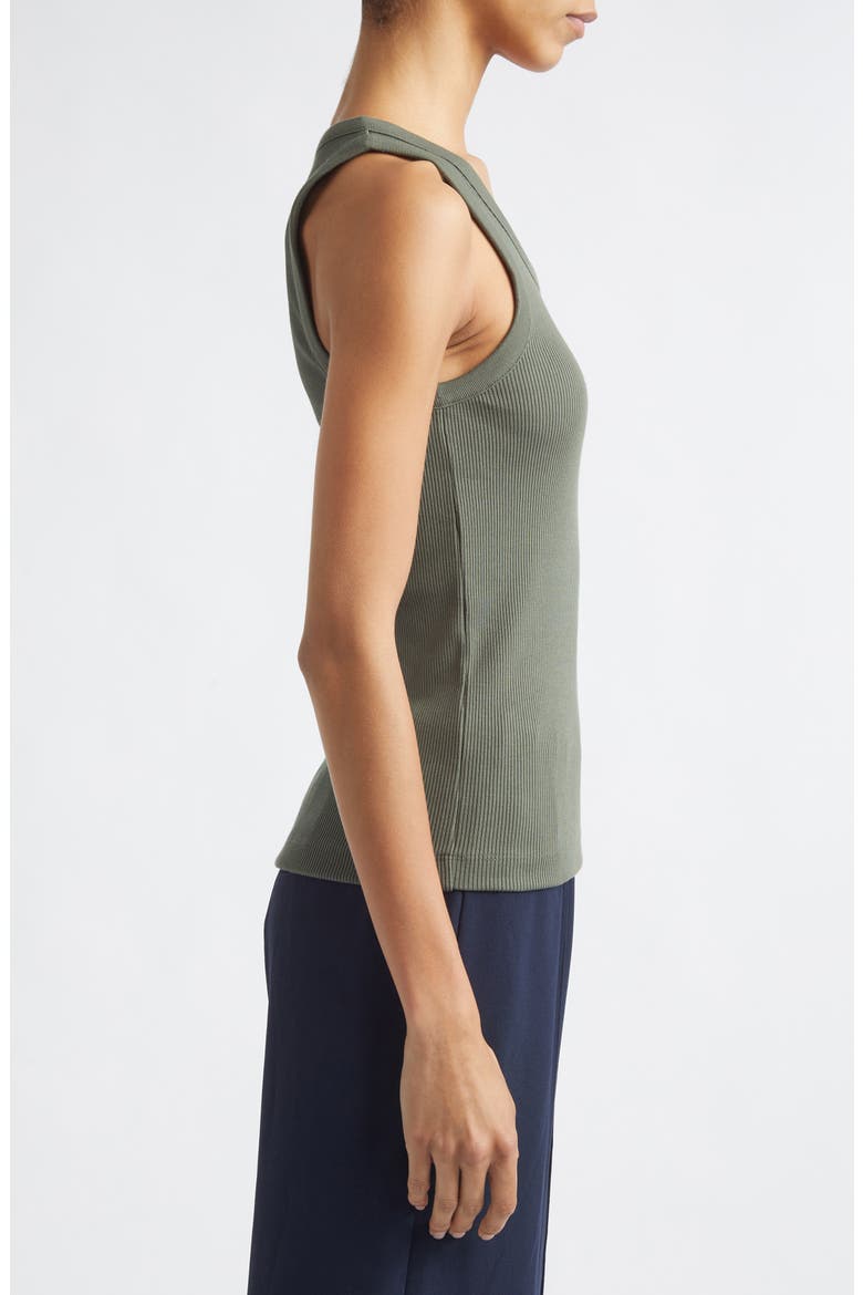 Scoop Neck Rib Tank, Alternate, color, PINE GROVE