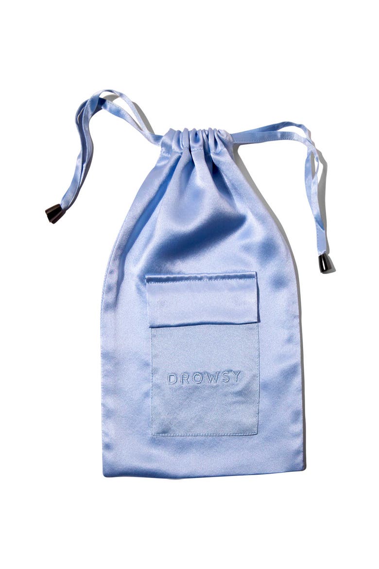 Silk  Carry Pouch, Alternate, color, Blue Belle