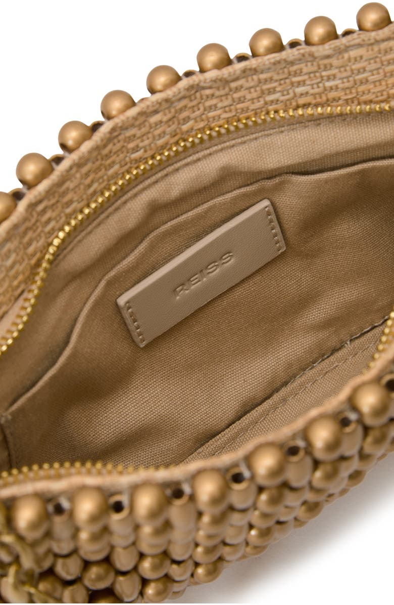 Reiss Beatrix Beaded Clutch, Alternate, color,