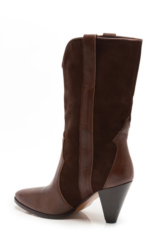 Free People Taper Heel Western Boot In Brown