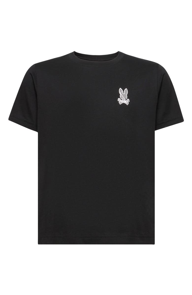 Psycho Bunny Kids' Reeves Pima Cotton Graphic T-Shirt, Main, color, Black