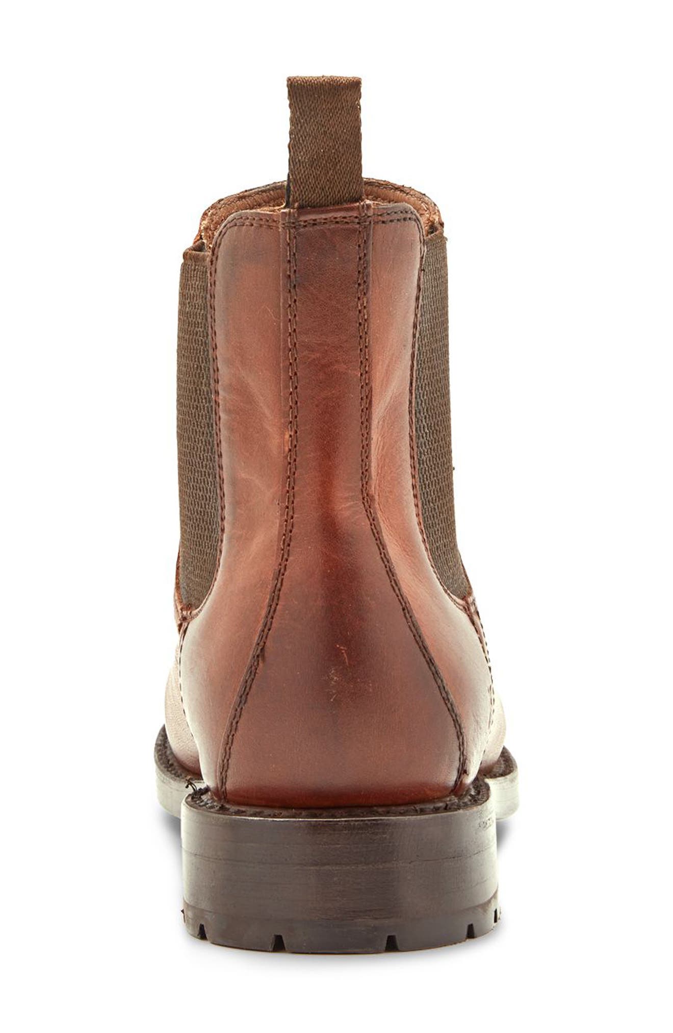 Frye Bowery Chelsea Boot, Alternate, color, Cognac