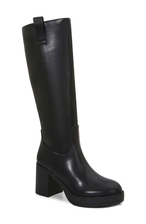 Knee High Block Heel Boot
