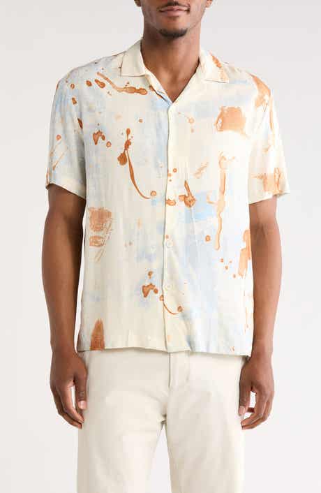 DENIM AND FLOWER Splatter Button-Up Shirt