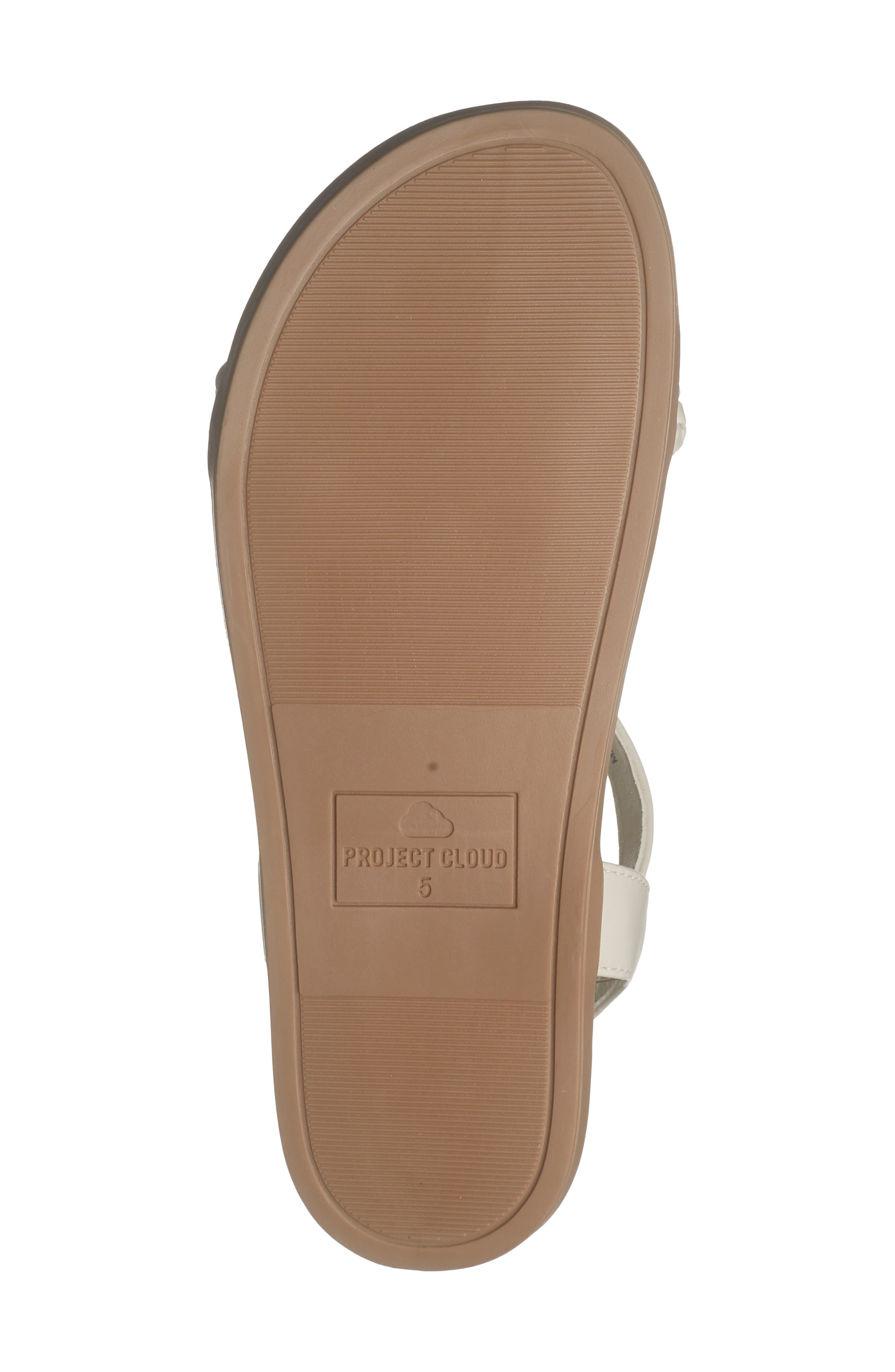 Project Cloud Kids' Leap Strappy Sandal, Alternate, color, White