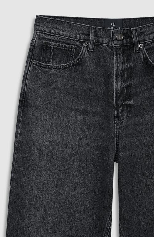 Anine Bing Brie Jeans Woman Black In Black