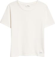 Saint Laurent Classic Logo Patch Cotton & Modal T-Shirt