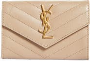 Saint Laurent 'Monogram' Quilted Leather French Wallet