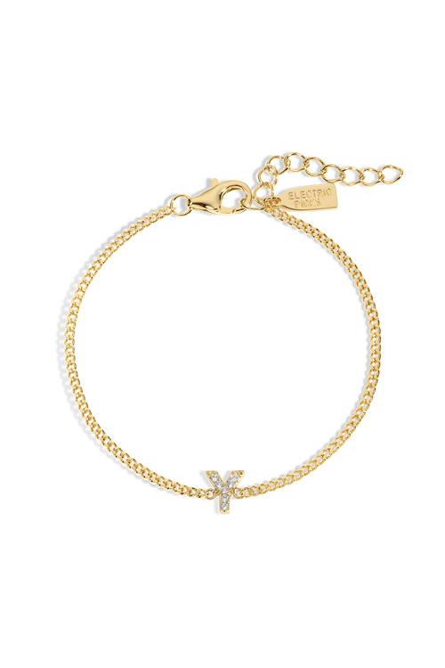 Electric Picks Initial Bracelet In Gold
