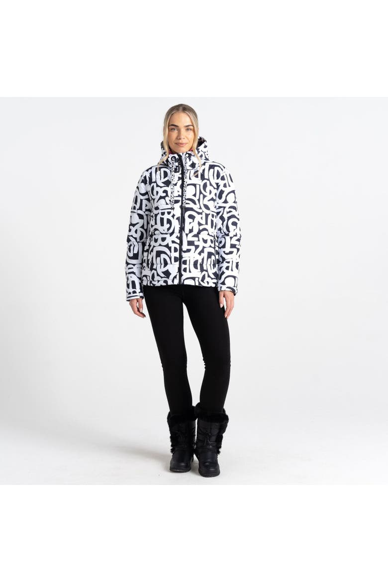 Society Graffiti Padded Jacket, Alternate, color, Black and White