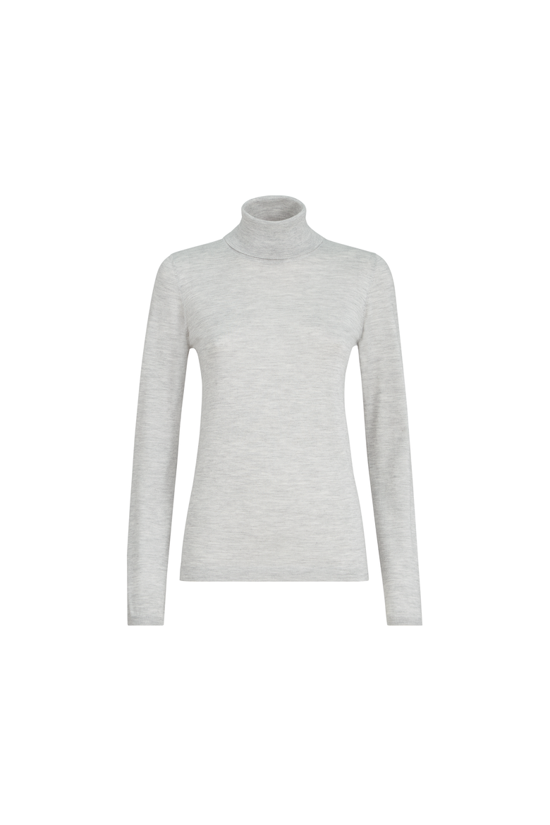 Cashmere and silk sweater, Alternate, color, Light Grey
