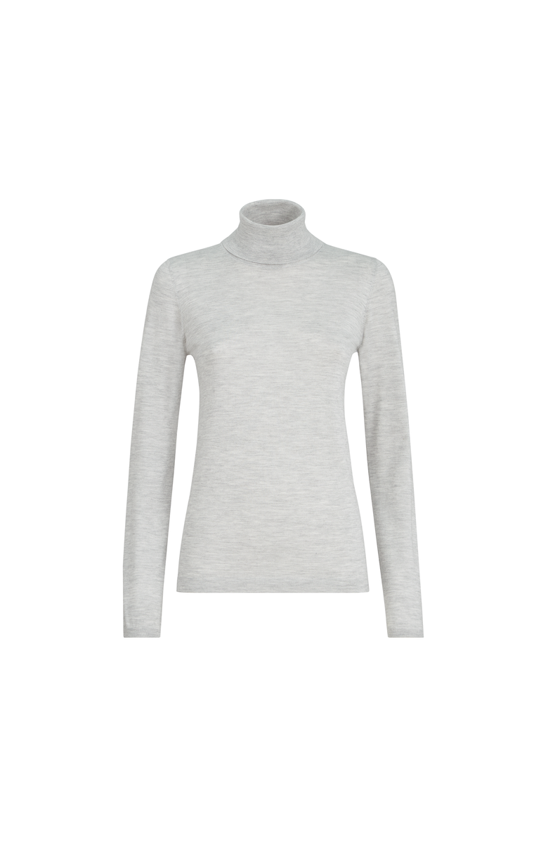 Brunello Cucinelli Cashmere and silk sweater, Alternate, color, Light Grey