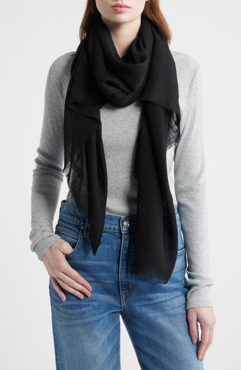 Lighweight Sequin Fringe Scarf
