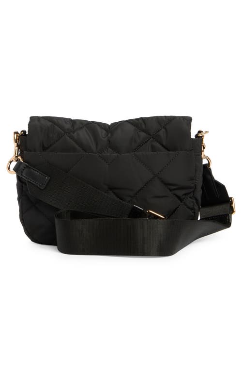 Marc Jacobs Quilted Nylon Messenger Bag In Black
