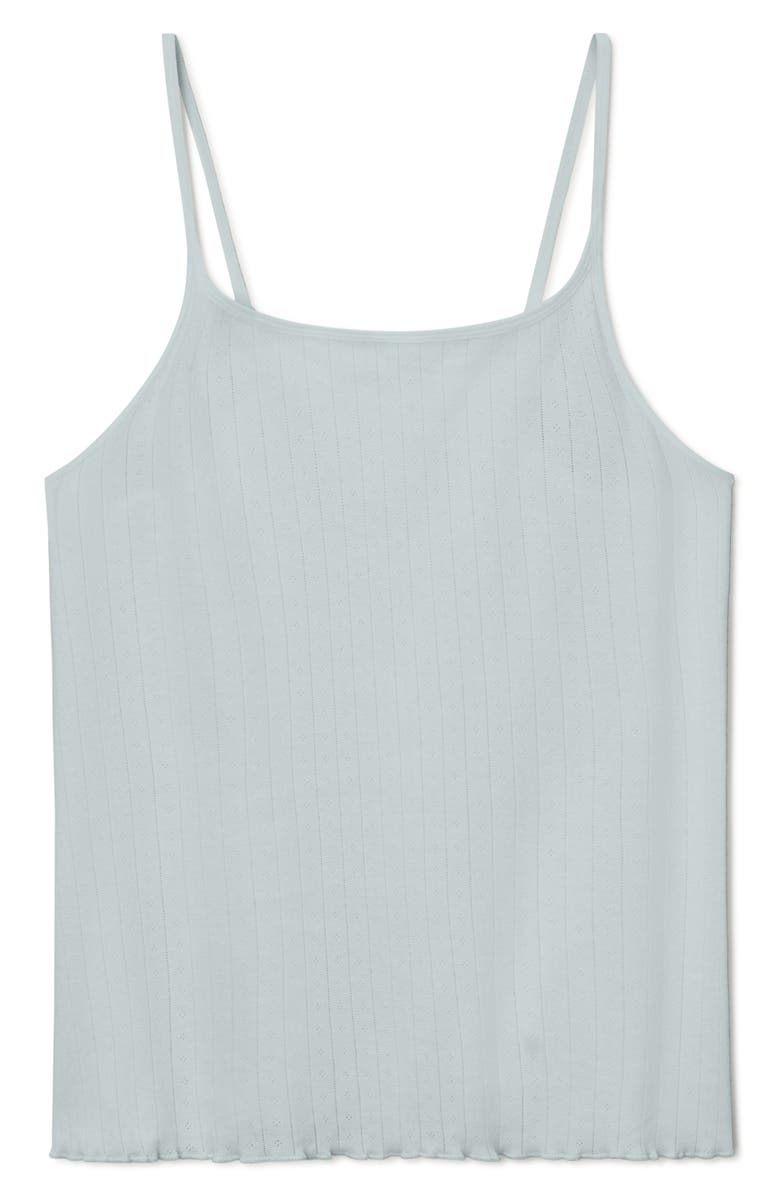 Tommy John Pointelle Rib Sleep Camisole, Alternate, color, Blue/ Green