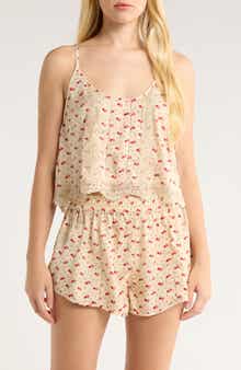 Free People Midnight Muse Satin Pajamas